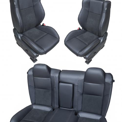 Fotele w Dodge Ram obszyte skórą z alcantarą PFI car styling