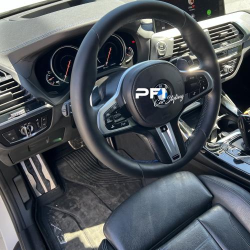 Kierownica obszyta skórą w BMW X3 PFI car styling