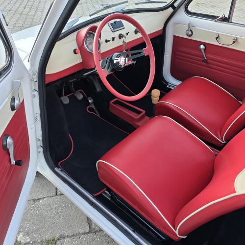 boczki deska tunel kierownica w Fiat 500 PFI car styling